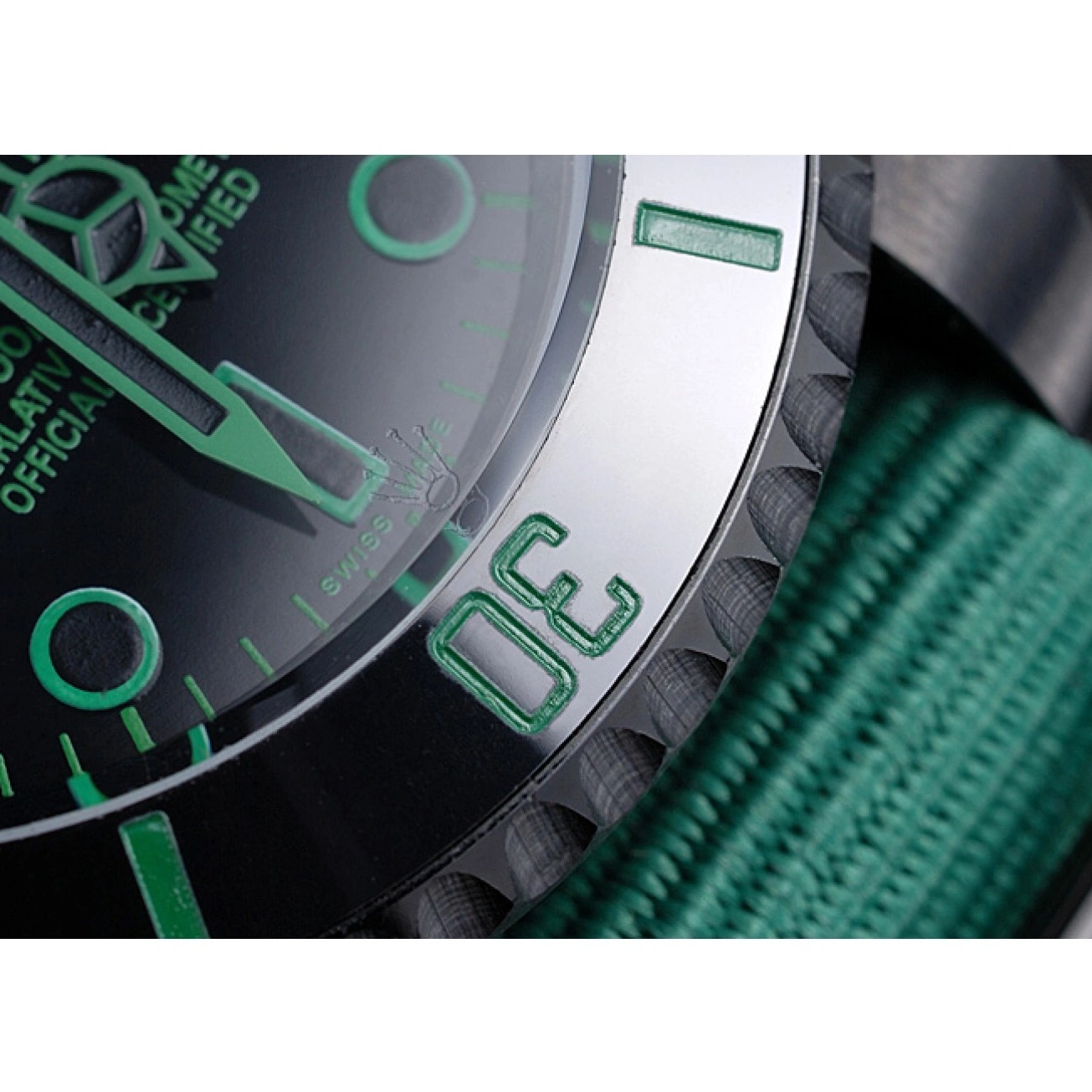 Aaa replica Rolex Strap Nylon Stealth Submariner Green 622009 0607